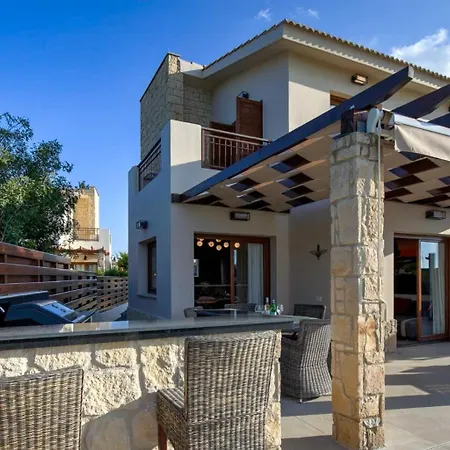 Modern Hg08 Pyrinas With Amazing Golf Views, In Heart Of Aphrodite Hills